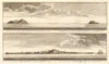 Anatahan, Sarigan & Saipan. Northern Mariana islands coast profiles. SCHLEY 1757