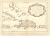 'Carte de I’Isle d’Hayti…' Hispaniola Jamaica Puerto Rico BELLIN/SCHLEY 1762 map