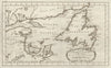 'Carte du Golfe de Saint Laurent' St Lawrence Gulf Canada BELLIN/SCHLEY 1772 map
