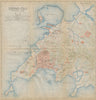 'Ching-tao (Tsing-tau)'. Qingdao antique town city plan. China 1915 old map