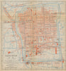 'Soochow'. Suzhou antique town city plan. China 1915 old map chart