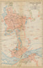 'Foochow'. Fuzhou antique town city plan. China 1915 old map chart