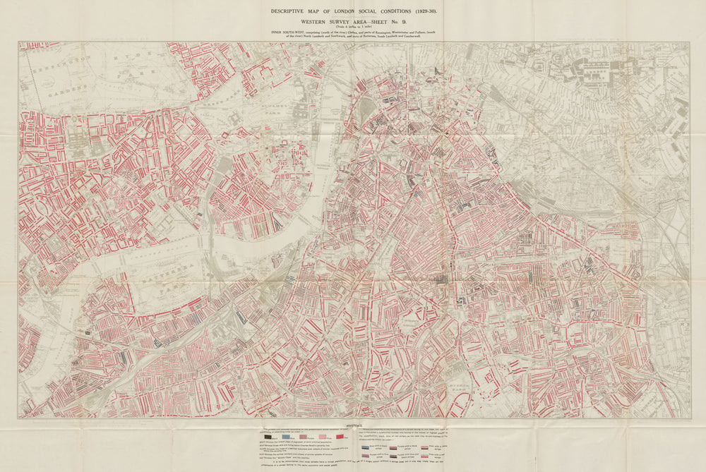 BOOTH / LSE POVERTY MAP Chelsea South Kensington Pimlico Lambeth Battersea 1930