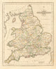 Antique map of SOUTH BRITAIN by JOHN CARY. Original outline colour 1793