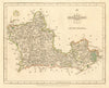 Antique county map of BERKSHIRE by JOHN CARY. Original outline colour 1793