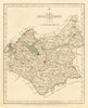 Antique county map of LEICESTERSHIRE by JOHN CARY.  Original outline colour 1793