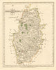 Antique county map of NOTTINGHAMSHIRE by JOHN CARY. Original outline colour 1793