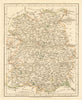 Antique county map of SHROPSHIRE by JOHN CARY. Original outline colour 1793
