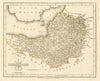 Antique county map of SOMERSETSHIRE by JOHN CARY. Original outline colour 1793