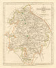 Antique county map of WARWICKSHIRE by JOHN CARY. Original outline colour 1793