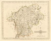 Antique county map of WESTMORLAND by JOHN CARY. Original outline colour 1793