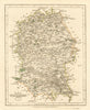 Antique county map of WILTSHIRE by JOHN CARY. Original outline colour 1793