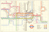 LONDON UNDERGROUND tube map diagram plan. No South Acton. Ongar. HARRY BECK 1959
