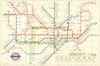 LONDON UNDERGROUND tube plan. Victoria Line u/ construction. GARBUTT #2 1968 map
