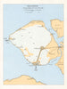 Walcheren showing flooded areas 31 October 1944 World War 2 Netherlands 1968 map