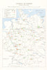 Strategic Air Offensive Jan-March 1945 Germany. USAF RAF Bomber Command 1968 map