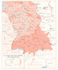 Allied invasion of Germany. Leipzig Danube. American Advance April 1945 1968 map
