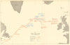 Battle of the Atlantic. Convoys ONS 18 & ON 202, 15-27 September 1943 1954 map