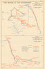 Sinking the Scharnhorst. 26 December 1943. Cruisers Battleships 1954 old map