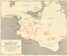 Invasion of Sicily. Operation Husky. Initial movements 9 July 1943. WW2 1954 map