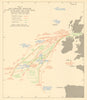 Battle of the Atlantic. Anti-submarine operations. Jan-Feb 1944. WW2 1954 map