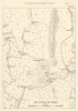 Burma Campaign 1944. Attack on Indaw. World War 2 1961 old vintage map chart