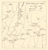 Battle of Sangshak 1944. WW2. Ukhrul Sheldon's Corner. Manipur, India 1961 map