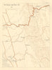 Burma Campaign 1944. World War 2. Arakan. The Tunnels & Point 551 1961 old map