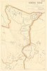 Battles of Kohima, Nagaland, India. April-June 1944. World War 2. Ridge 1961 map