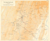 Burma Campaign. Imphal Battlefield 1944. World War 2. Manipur, India 1961 map