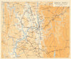 Burma Campaign 1944. Mandalay - Meiktila. Airfields. World War 2 1965 old map