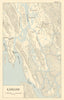 Kangaw. Battle of Hill 170. January 1945. Burma Campaign. World War 2 1965 map