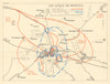 Battle of Meiktila, Feb-March 1945. Burma Campaign. World War 2 1965 old map