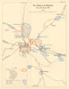 Defence of Meiktila 5-30 March 1945. Burma Campaign. World War 2 1965 old map