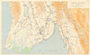 Burma Campaign 1945. World War 2. Rangoon-Moulmein. World War 2 1965 old map