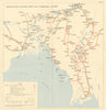 Burma Campaign World War 2. April 1945. NE India-Burma supply lines 1965 map