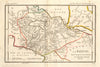 ANCIENT GREECE. Bèotie (Boeotia). Coloured. BARBIÉ DU BOCAGE 1790 old map