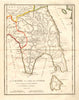 ANCIENT GREECE. Laconie (Laconia) & Cythère (Kythira). Coloured. BOCAGE 1790 map