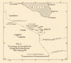 Malta convoys. Operation Excess Sicilian Narrows 10 January 1941 Sketch map 1954