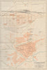 Changchun antique town city plan. Jilin, China 1913 old map chart