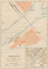 'Shingishu' & Dandong. Sinuiju antique city plan. North Korea/China 1913 map
