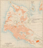 'Jinsen [&] Getsubito'. Incheon antique town city plan. South Korea 1913 map