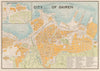'City of Dairen'. Dalian antique town city plan. Liaoning, China c1913 old map