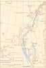 World War 2 Invasion of Norway. Naval Movements 7-9 April 1940 1952 old map