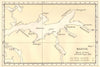 World War 2 Invasion of Norway. Narvik: Battles 10 & 13 April 1940 1952 map