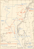 World War 2 Invasion of Norway. Naval Movements 9-13 April 1940 1952 old map