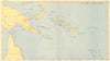 New Guinea-Solomon Islands 1942/3. Pacific Campaign. World War 2 1961 old map