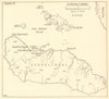 Guadalcanal Campaign 1942/3. World War 2. Pacific. Solomon Islands 1961 map