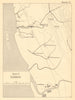 Donbaik 1943. Burma Campaign. World War 2. Myanmar. Arakan 1961 old map