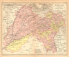 Punjab. British India/Pakistan province. Haryana Himachal Pradesh Delhi 1909 map
